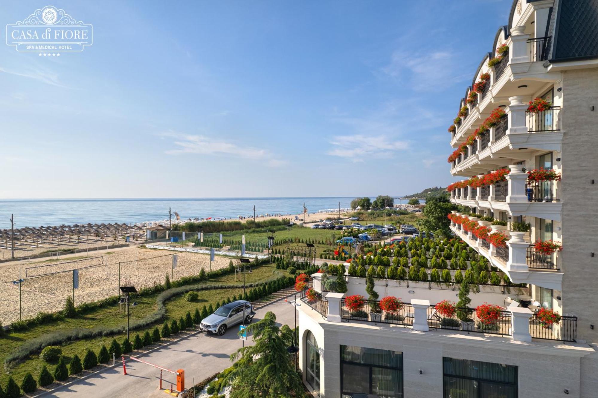 Casa Di Fiore Spa And Medical Hotel, Mineral Pools & Private Beach Kranevo Εξωτερικό φωτογραφία The beach at the complex